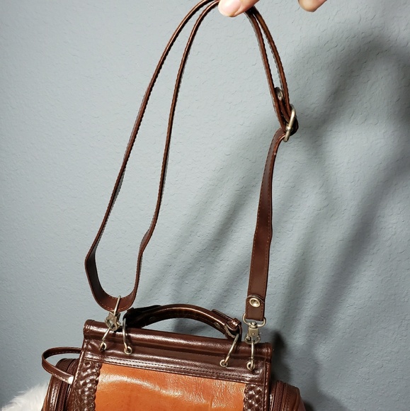 VINTAGE Handbag Shoulder Brown - Picture 8 of 8